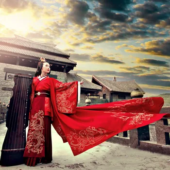Līgava Kāzu Kleita Ķīniešu Stilā Karaliene Seno Tērpu Sievietēm, Kāzu Ķīnas Hanfu Kāzu Kleita
