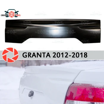 Lūpu spoilers priekš Lada Granta 2012-2018 Sedans spilventiņu uz bagāžnieka vāks ABS plastmasas apdare bagāžnieka durvis accessoriescar stils