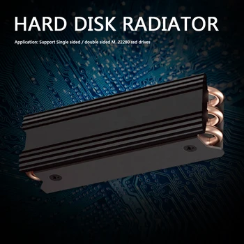 M. 2 NGFF SSD Heatsink NVME 2280 Cietvielu Disks Dzesētāji Cietvielu Cietā Diska Radiatoru Dzesētājs Dzesēšanas Spilventiņu Desktop PC
