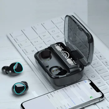 M10 TWS Bluetooth Austiņas V5.1 9D Stereo Bezvadu Austiņas Sporta Ūdensizturīgs Austiņas Taisnība Earbuds Austiņas Mobilais