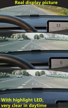 M3 HUD Head up display Par Tesla Model 3 Ar Ātrumu Sprieguma Projekcijas Pagrieziena Gaismas Rīku Projektoru Durvju Atgādināt