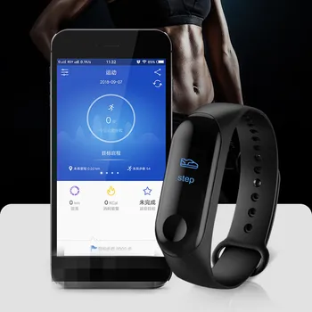 M3 Plus Smart Joslā Bluetooth Sporta Fitnesa Tracker Smart Aproce Veselīgu Miegu Asinsspiediens, Sirds Ritma Monitors Smartband