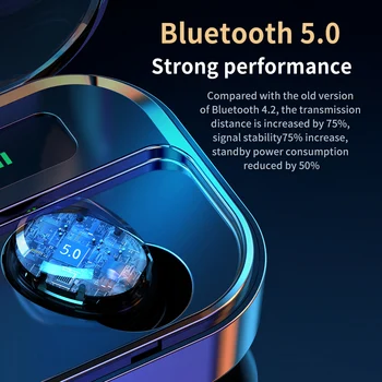 M7s Bluetooth Austiņas 5.0 Bezvadu TWS Dual Uzņēmēja Brīvroku Earbuds Trokšņa Samazināšana HD Stereo Austiņas Spēļu IOS Android
