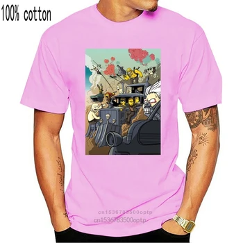 Mad Max Fury Road Karikatūra Mens Balts, Pasūtījuma Izgatavotu T-Krekls Classic Dizains Custom Tee Krekls