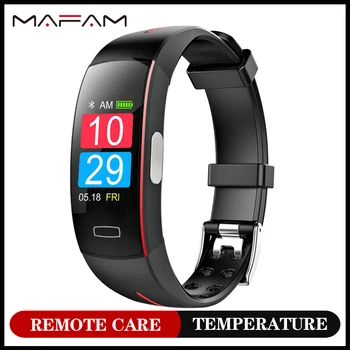 MAFAM P3A EKG Smart Aproce Fitnesa Pedometrs Kalorijas Temperatūras Monitoru, Tālvadības Aprūpes Smart Skatīties Vīrieši Sievietes Aproce