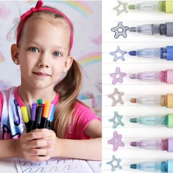 Magic Ūdens Glezniecība velce Bērnu Zīmējumu Ūdens krāsu Pildspalvu Komplekts 12 Krāsas Marķieri, Mazgājami Krāsošanas Pildspalvas Bērniem, Rotaļlietas, 5ml