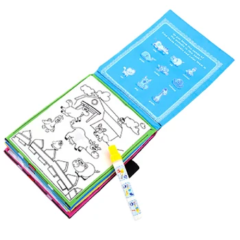 Magic Ūdens Zīmēšanas Grāmata Krāsojamā Grāmata Grafiti Magic Pen Dzīvnieku Krāsošana Dāvana Bērnu Bērniem Puzzle Vizuālo Rokās-par Spēju Rotaļlietas