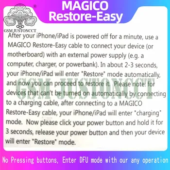 Magico Atjaunošana - Viegli Kabelis priekš iPhone iPad Automātiskās Atjaunošanas Automātiskā DFU režīmā Jaunināšana Tiešsaistē Sērijas Numurs