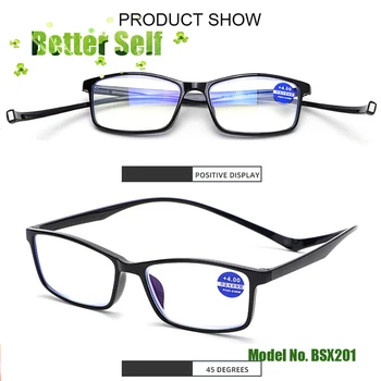 Magnētisko Lasīšanas Brilles Zilā Gaisma Pretbloķēšanas Brilles Portatīvo Karājas Kakla Lasīšanas Brilles Vīrieši Sievietes Briļļu +1.0 +4.0 BSX201
