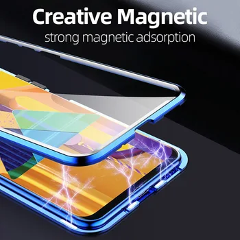 Magnētiskā Adsorbcijas Metāla Case For Samsung Galaxy A51 A71 A50 A70 A21S A40 A20S A30 A31 A80 A90 M31 M20 M30 M10 A60 A91 Gadījumos