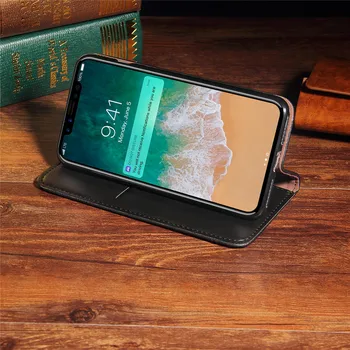 Magnētiskā Āda Flip Case For Samsung Galaxy S8 S9 Plus S10 S20 FE S21 Ultra Piezīme 9 10 Lite Maka Turētājs Kartes Slota Stāv Vāciņu