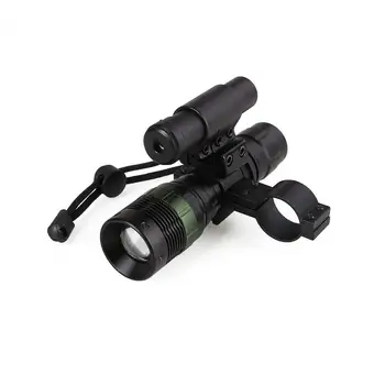 MAGORUI Cree LED Lukturīti ar Sarkano Punktu Lāzera Tēmēkļi Taktiskā Snaiperis Šautene, Optiskais darbības Joma Medību Riflescope Skats