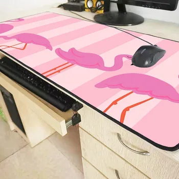Mairuige Rozā Flamingo Ātrums Tastatūras Mat Lielu peles paliktnis Spēļu Pele Spilventiņu, Galda Mat Spēle Atskaņotājs Desktop PC Datoru, Klēpjdatoru