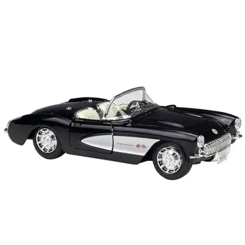 Maisto 1:24 Chevrolet Corvette 1957. Gada Mustang Roadster Simulācijas Sakausējuma Auto Modelis kolekcija dāvanu rotaļlietas
