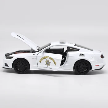 Maisto 1:24 Ford. Gadam Mustang GT policijas auto sakausējuma pilnvaroto auto modelis amatniecības apdare rotaļu instrumenti, Vācot dāvanas