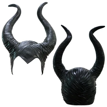Maleficent Ragi Cosplay Maska Galvassegas Melno Karaliene Ķivere Klp Headpiece Halloween Cosplay Melno Karaliene, Cepure, рога малифисенты