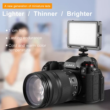 MAMEN Kamera Gimbal Stabilizators Ar LED Studio Video Gaisma&Mikrofons DSLR Fotografēšanas Vlog Šaušanas Rokas Stabilizators