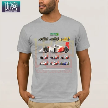 Man ir Visas Automašīnas Ayton Senna Sacīkšu Auto F1 T-Krekls Apkalpes Kakla Īsām Piedurknēm Topi Tīras Kokvilnas t-veida Krekls Vīriešiem Topi