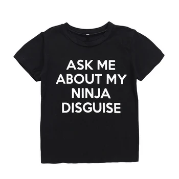 MAN jautā, PAR MANU NINJA NOSLĒPT īss t-krekls Vīriešiem Gadījuma Īsām Piedurknēm Moderns Smieklīgi Grafikas Hipster T-Krekls