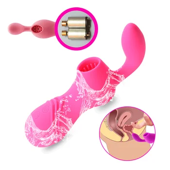 Man nuo Clit Sūcējs Vibrators Dzelksnis Nepieredzējis Vibrējošais Seksa Rotaļlietas Sievietēm orālo seksu Mēles, Mutes Licking Klitora Stimulators