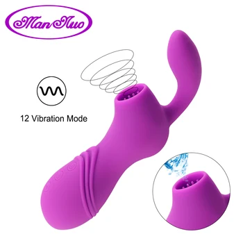 Man nuo Clit Sūcējs Vibrators Dzelksnis Nepieredzējis Vibrējošais Seksa Rotaļlietas Sievietēm orālo seksu Mēles, Mutes Licking Klitora Stimulators