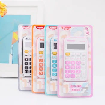 M&G Dual Power Mini Kabatas Kalkulators Daudzfunkciju Cute Rozā Saules Neliels Kalkulators Calculater Skolas Skolēnu 8 cipari Andstal