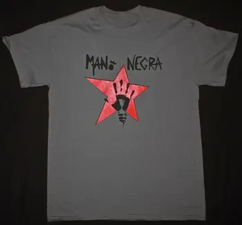 Mano Negra Karalis Bongo Ska Punk Mala Vida Karstā Bikses Manu Chao Jaunu Pelēks T Krekls
