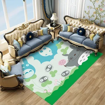 Mans Kaimiņš Totoro Anime Grīdas Paklāji Pasūtījuma Taisnstūra Dekoru Paklāja Dzīvojamā Istaba Guļamistaba Absorbēt Ūdeni Vannas istaba Virtuves Mat Paklājs