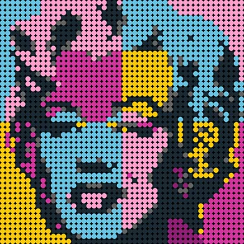 Marilyn Monroeed Pikseļu Mozaīkas Mākslas(48X48) KM Radošās Mākslas Celtniecības Bloki, Krāsotas Fona Dekorēšana Diy (do it yourself, Rotaļlietas, Ķieģeļu Dāvanu Mazulis