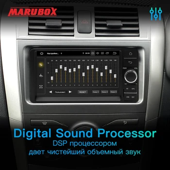 MARUBOX 7A701 Auto Multimedia Player Toyota Universal 2DIN , 4/8 Kodols, Android 7/8/9, 4+64GB, GPS, Radio, Bluetooth, NE DVD