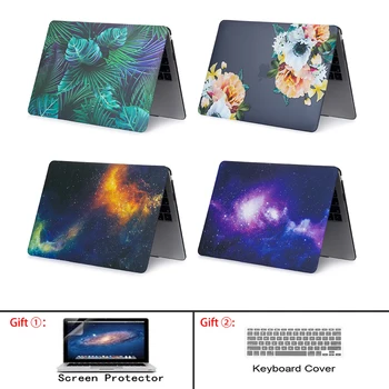 Matēts Marmora Laptop Case For MacBook Air, Pro Retina 11 12 13.3 15 Segtu Jauno Pro 13 15.4 collu ar Touch Bar ID 13 A1932 + Dāvana