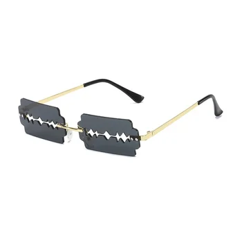 Mazs Taisnstūris bez apmales Brilles Sievietēm JAUNĀ Modes Asmens Forma Vintage Dobi Brilles Sieviešu Skuvekli Gafas Punk UV400 Sakausējuma