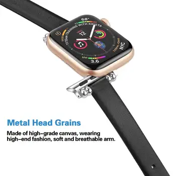 Mazs viduklis Apple ādas siksna ir piemērots Apple skatīties 1 / 2 / 3 / 4 / 5 paaudžu Apple skatīties Iwatch galvas ādas lea