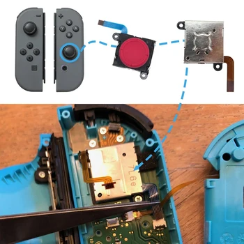Mazumtirdzniecības 3D Analogo Kursorsviru Prieks-Con Nomaiņa pa Kreisi/pa Labi ThumbStick Nintendo Switch/Slēdzis Lite Kontrolieris un Konsoles - 2 P