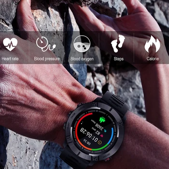 MC01 Smart Skatīties Sirdsdarbības Ātrums, asinsspiediens Veselības Uzraudzības Smartwatch Vīriešu Sports Tracker Skatīties Uz IOS Android Tālrunis