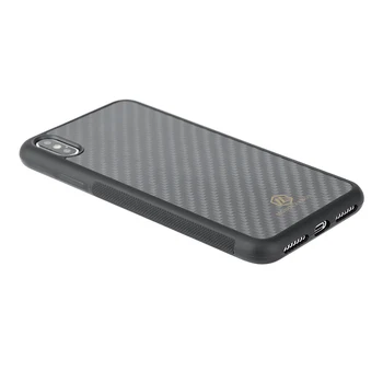 Mcase Lietā Par iPhone XR Lietu Vāku Anti-Slaidu iPhone XS XS MAX Gadījumā Aizmugurējo Vāciņu Luksusa Modes Nekustamā Oglekļa Šķiedras Gadījumā