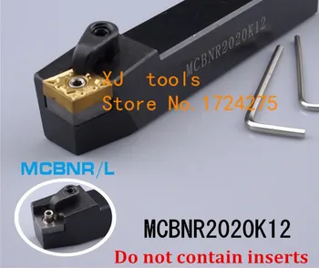 MCBNR2020K12/ MCBNl2020K12 Metāla Virpu Griešanas Instrumenti CNC Virpošanas Instrumentu, 20mm*20mm*izmantots 125mm Ārējais Pagrieziena Rīks MCBNL2020K12