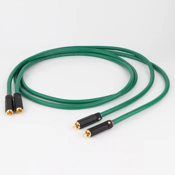 MCINTOSH 2328 Hifi audio Starpsavienojuma kabelis ar Zelta pārklājumu 2RCA Kabelis 6N OFC RCA Male, lai Male Audio Cable hi-end signāla vads