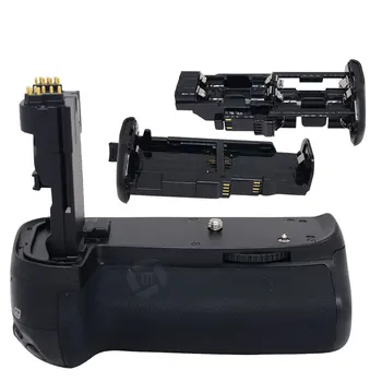 Mcoplus BG-70D Vertical Battery Grip Turētājs ar 2x LP-E6 Akumulators Canon EOS 70D 80D DSLR Kameras kā BG-E14 Meike MK-70D