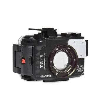 Mcoplus WP-TG6 60m/195ft Ūdensizturīgs Zemūdens Niršanas Kameras Korpuss Gadījumā, ja Soma par Olympus TG6 TG-6 Kameras