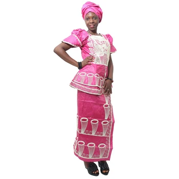 MD 2020. gadam Drēbes Africaine Dienvidāfrikas Dāmas Apģērbu Bazin Riche Dashiki Top Svārki Uzvalks Sieviešu Krekls, Svārki Nigērijas Turban Headtie