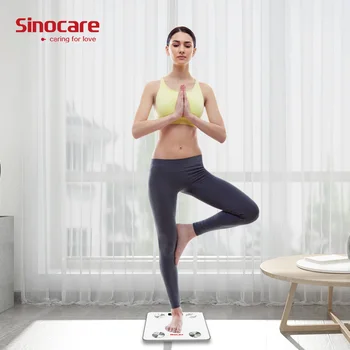 Medicīnisko ierīču Sinocare Smart Ķermeņa Tauku Apjoma Uzraudzītu līdzsvaru connecte par dieted & fit Bluetooth Grīdas Monitors Zaudēt svaru