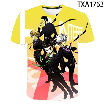 Mednieki Hunter X Hunter 3D T Kreklu apdruka Vīriešu Sieviešu Bērnu T-Krekls Killua Zoldyck Anime, Manga Mednieki Hxh Foršs Zēns, Meitene bērniem Tee