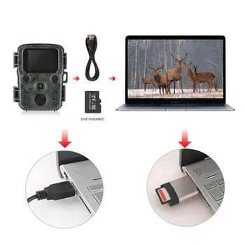 Medību Kamera Spēle Camera 16MP 1080P Mini Trail Āra Savvaļas dzīvnieku Izpētes Kameras Lamatas 0.45 S Ātri Sprūda Savvaļas Uzraudzības