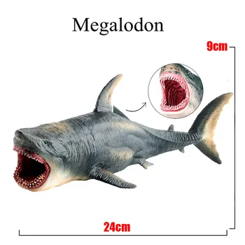 Megalodon Aizvēsturiskos Haizivis Okeāna Izglītības Dzīvnieku Attēls Modelis Bērniem, Rotaļlietas, Dāvanu Haizivis Modelis Rotaļu Vairāk nekā 3 gadus vecs Dropship