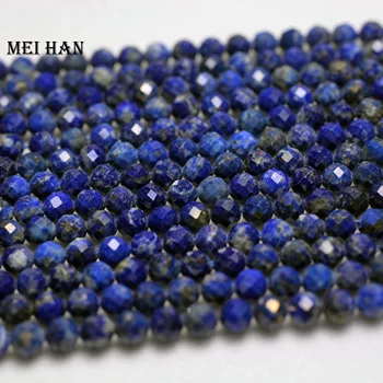 Meihan Dabas lapis lazuli 4.8 mm (3strands/komplekts) slīpētas kārta dārgakmens krelles rotaslietas pieņemšanas dizaina modes akmens diy aproce