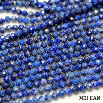 Meihan Dabas lapis lazuli 4.8 mm (3strands/komplekts) slīpētas kārta dārgakmens krelles rotaslietas pieņemšanas dizaina modes akmens diy aproce