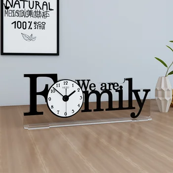 MEISD Kvalitātes Akrila Galda Pulkstenis ar Modernu Dizainu Ģimenes Galda Skatīties LiveRoom Kvarca Izslēgt Mājas Dekori Galda Horloge Bezmaksas piegāde