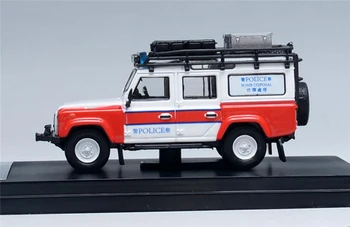 Meistars 1:64 Land Rover Defender 110 HK Policijas Rīcībā w/Piederumi Lējumiem Modeļa Automašīnas