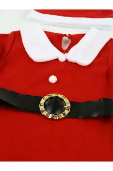 Meitene Bērniem Santa Claus Mīksta Vilnas Ziemassvētku Kostīms Bērniem Stila Īpaša Diena Apģērbs Santa Claus Modelis